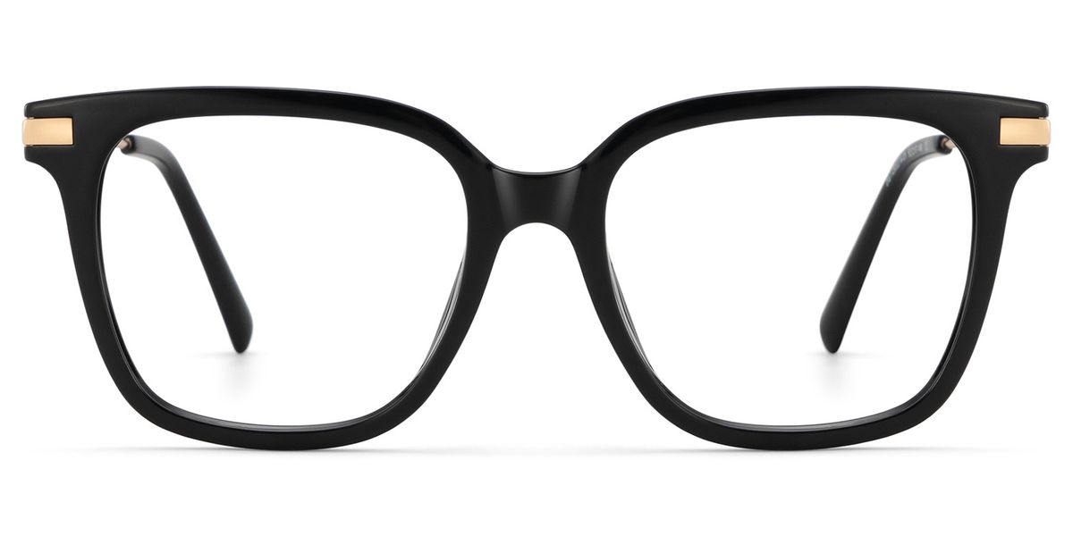 Jacqui Square Black Glasses3