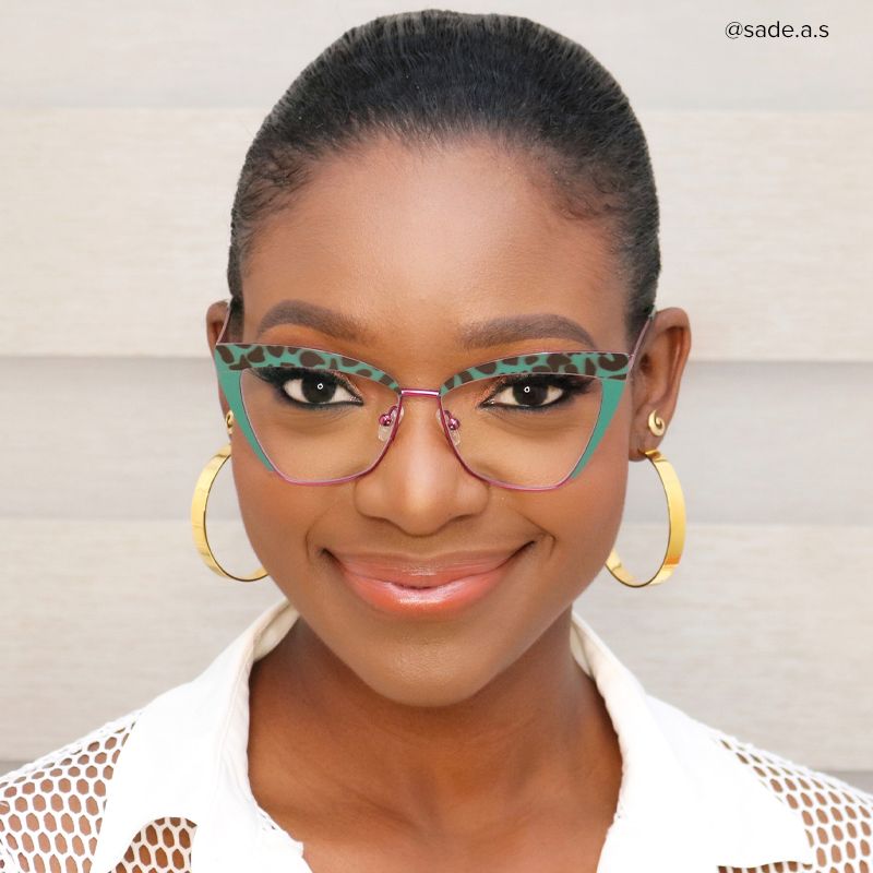 Luperon Cateye Eyeglasses and Dark-Green Frames4
