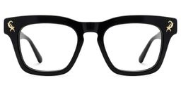 Dodard Square Black Glasses0