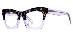 Benitez Square Light Purple Glasses1
