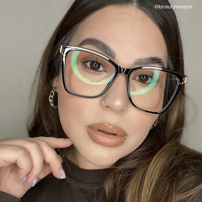 Krystle Square Black Eyeglasses and Glasses Frames7