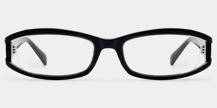 Willow Black Rectangle Glasses