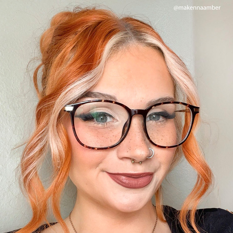 Greene Square Tortoise Frame Glasses | ZEELOOL UK12