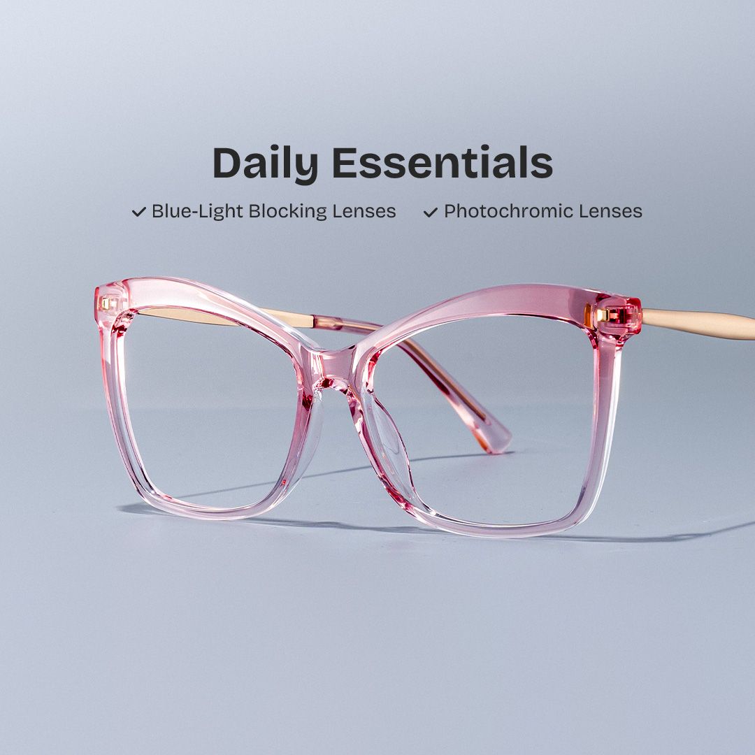 Isaebella Butterfly Pink Color Frame Glasses for Women | ZEELOOL UK0