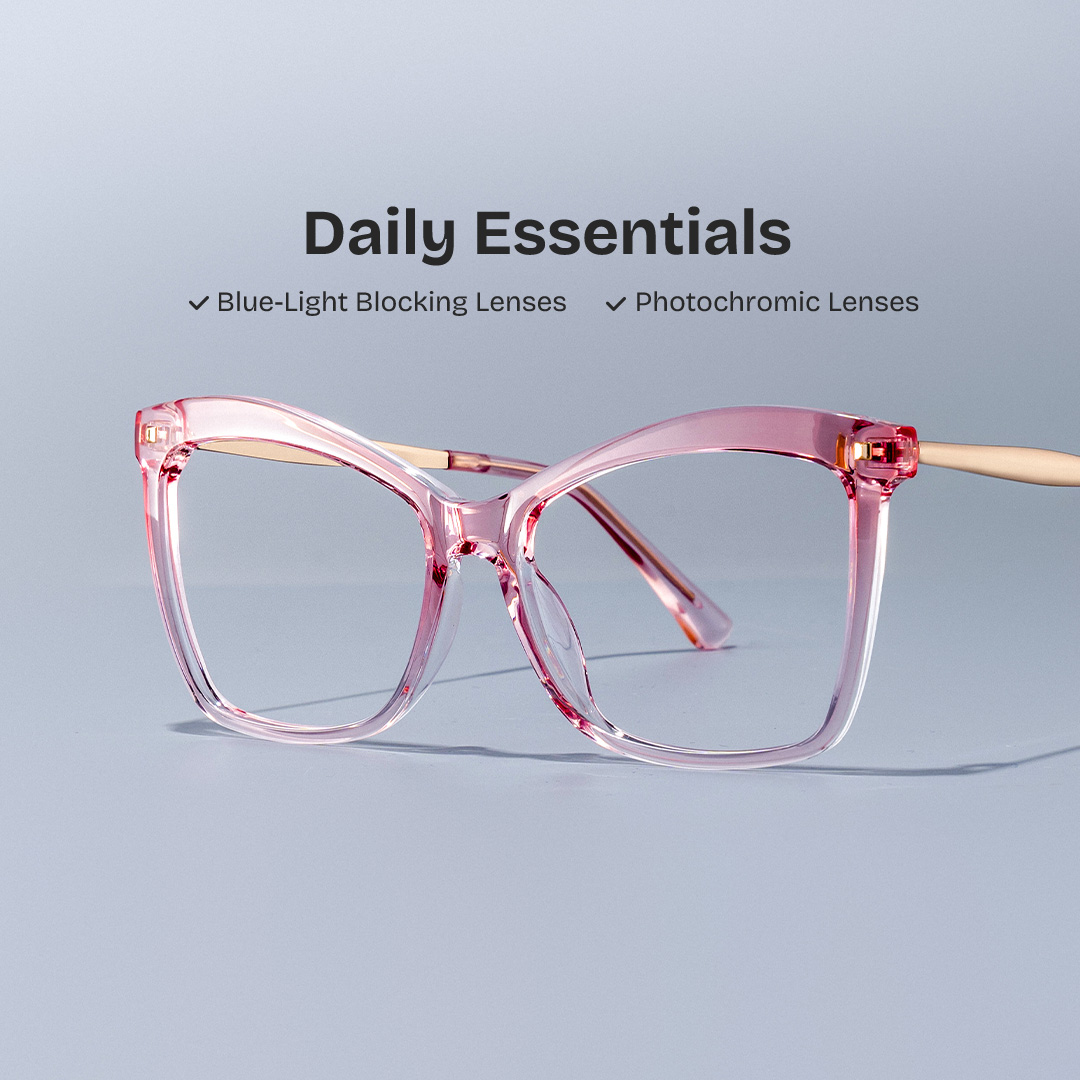 ZEELOOL Isaebella Butterfly Pink Glasses