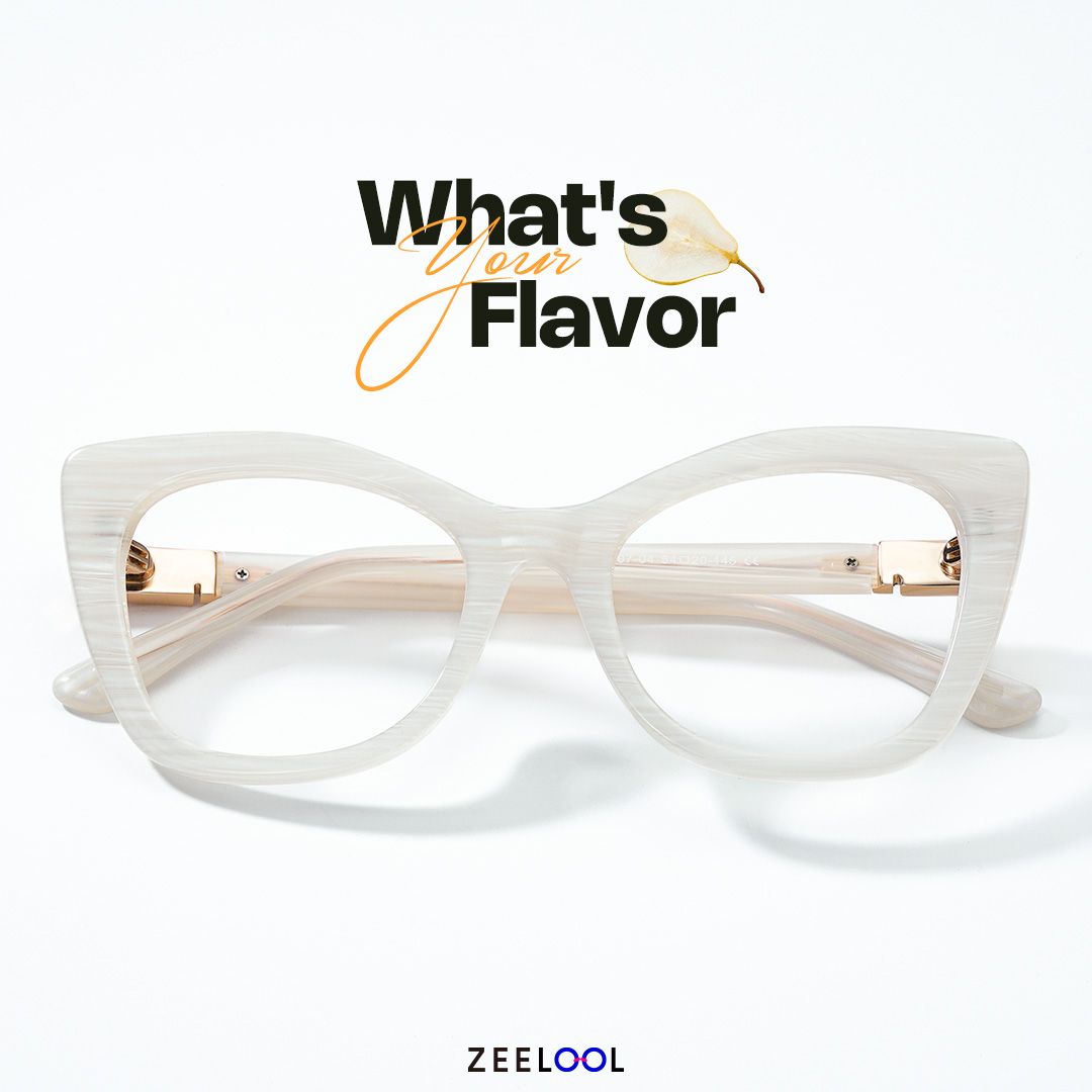 Vela Cateye White Designer Glasses on Sale | ZEELOOL UK4