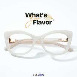 Vela Cateye White Glasses4
