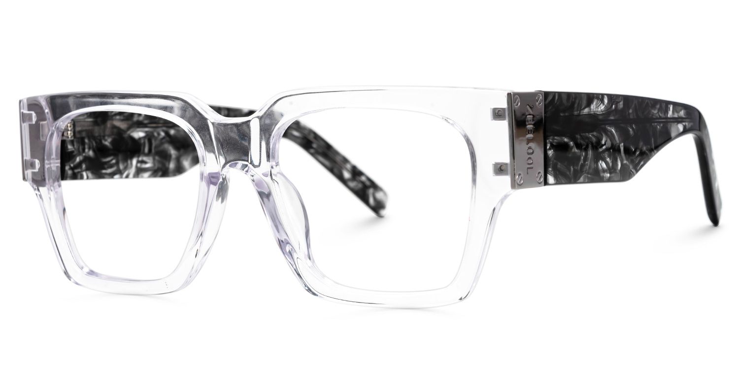 Square Dedee Clear Frames Designer Glasses1