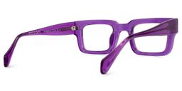Glaucia Purple Square Glasses3
