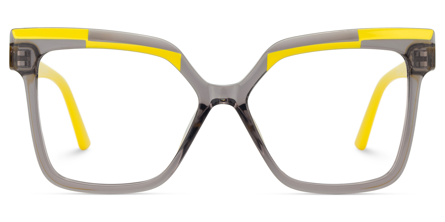 Eboney Square Gray Glasses0