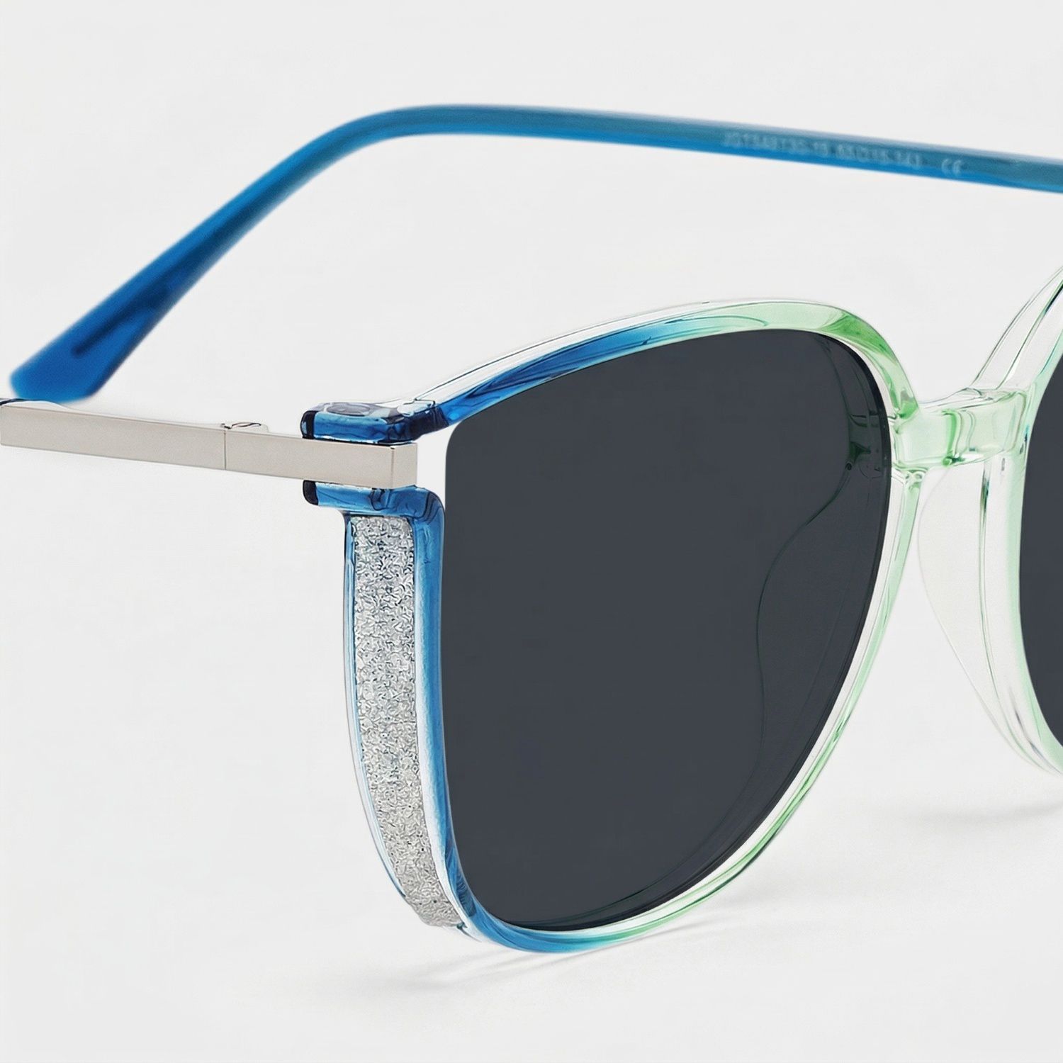 Rodz Tr90 Blue-Green Square Frame Sunglasses | ZEELOOL UK4