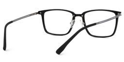 Ivonne Rectangle Black Glasses3