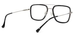 Nayeli Aviator Black-Silver Glasses4