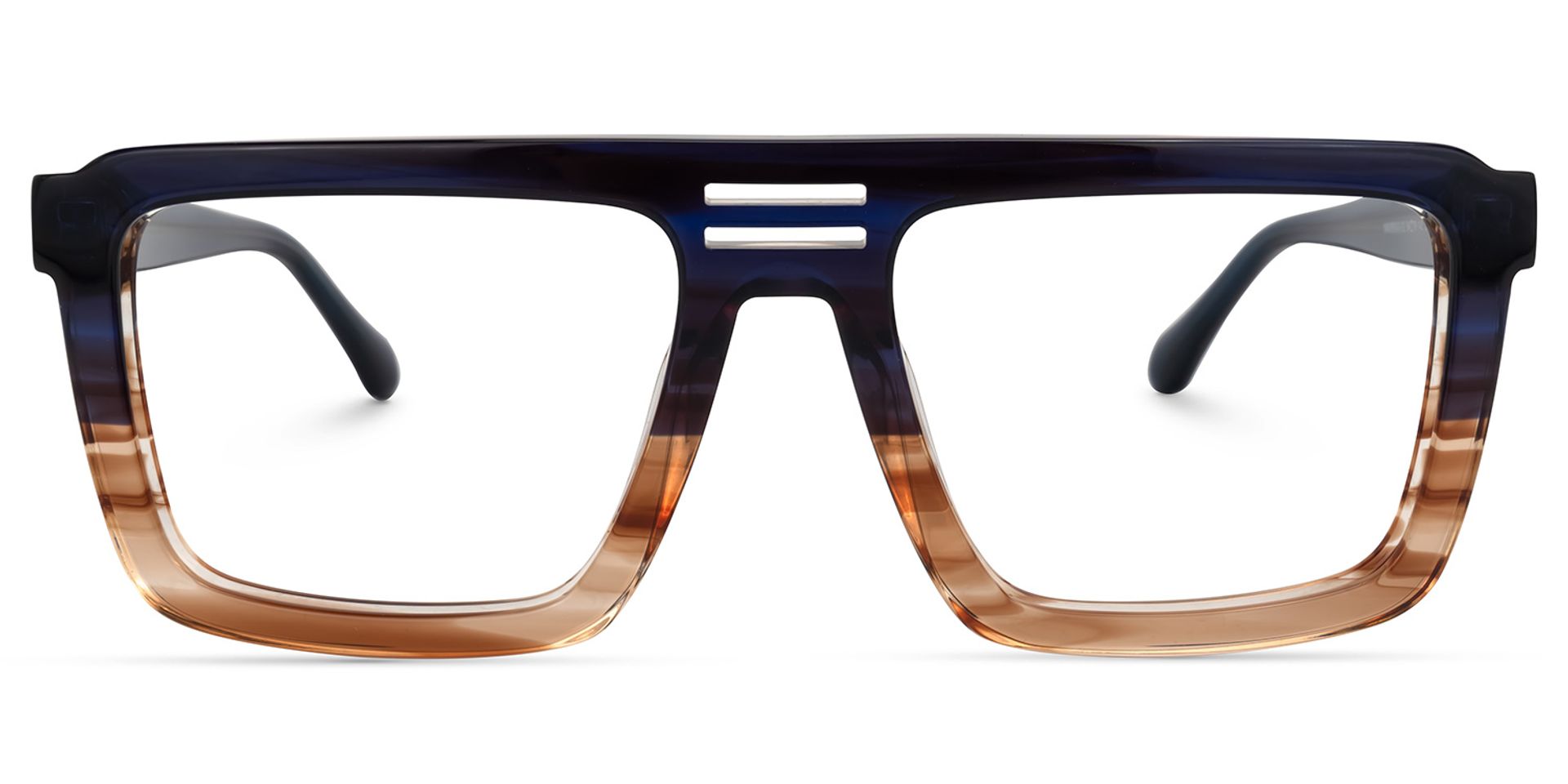 Yamilex Square Two-Tone Glasses | ZEELOOL UK0