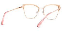 Harley Browline Pink Leopard Glasses5