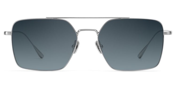 Jensen Aviator Silver Sunglasses