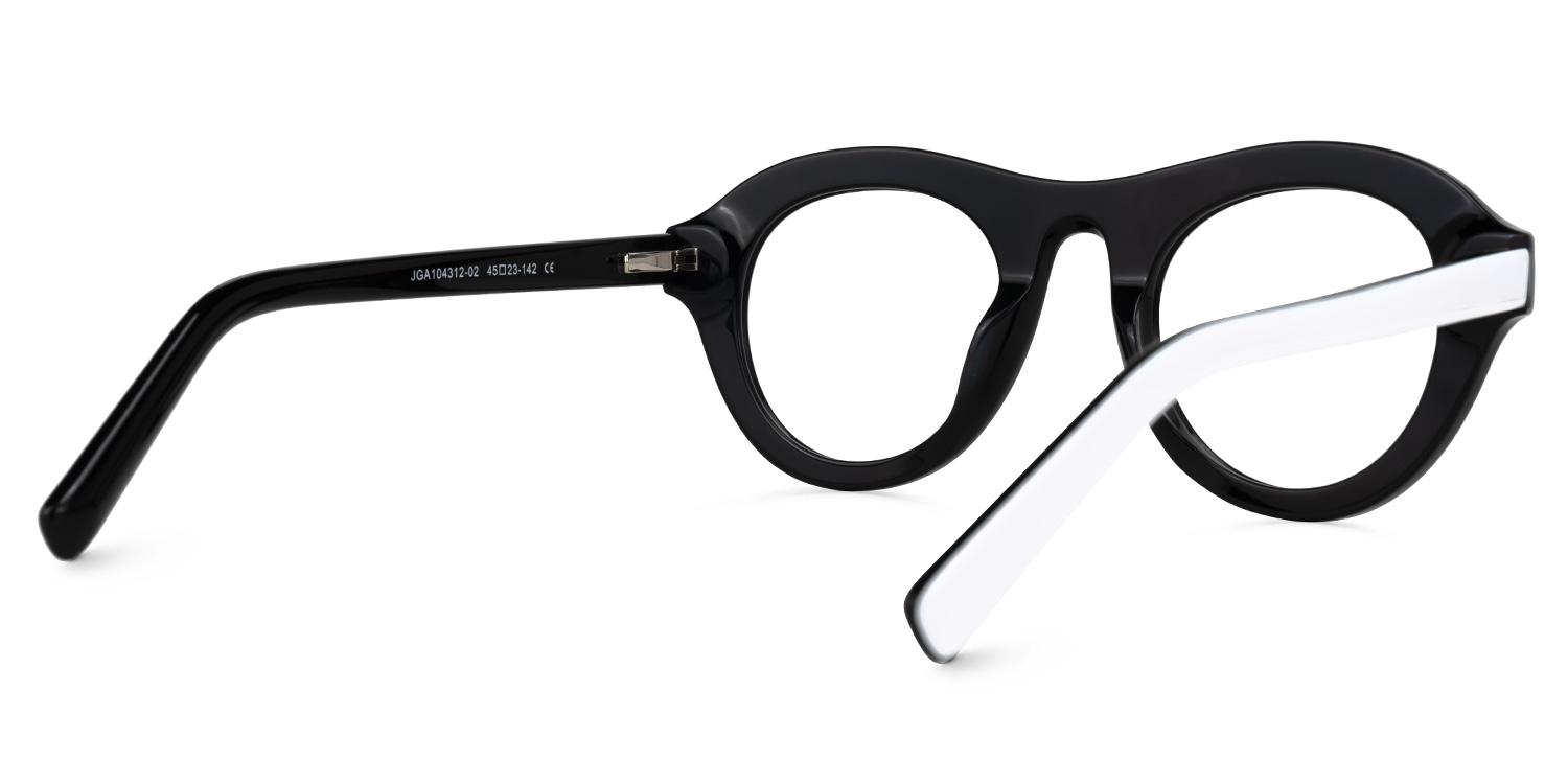 Milan Round White Glasses3