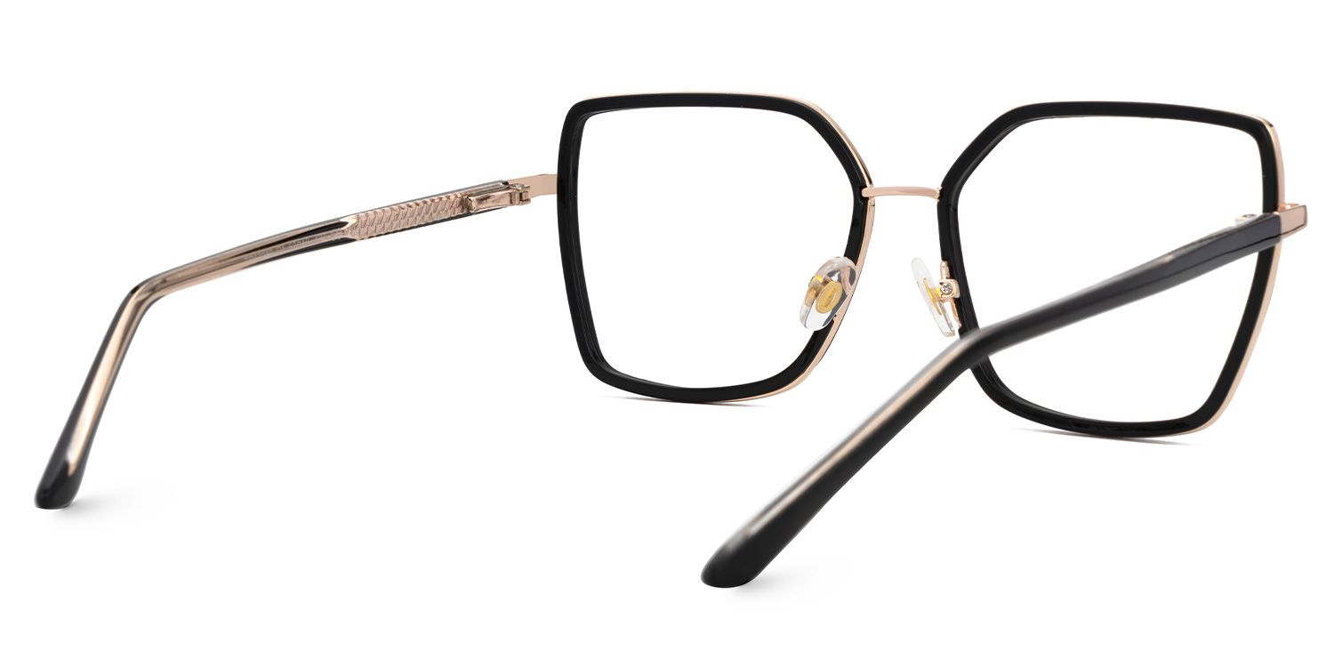Black Square Frame Glasses - Jill on Sale | ZEELOOL UK3