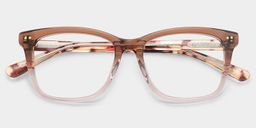 Layla Brown Square Glasses2
