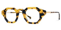 Mariluz Geometric Tortoise Glasses1