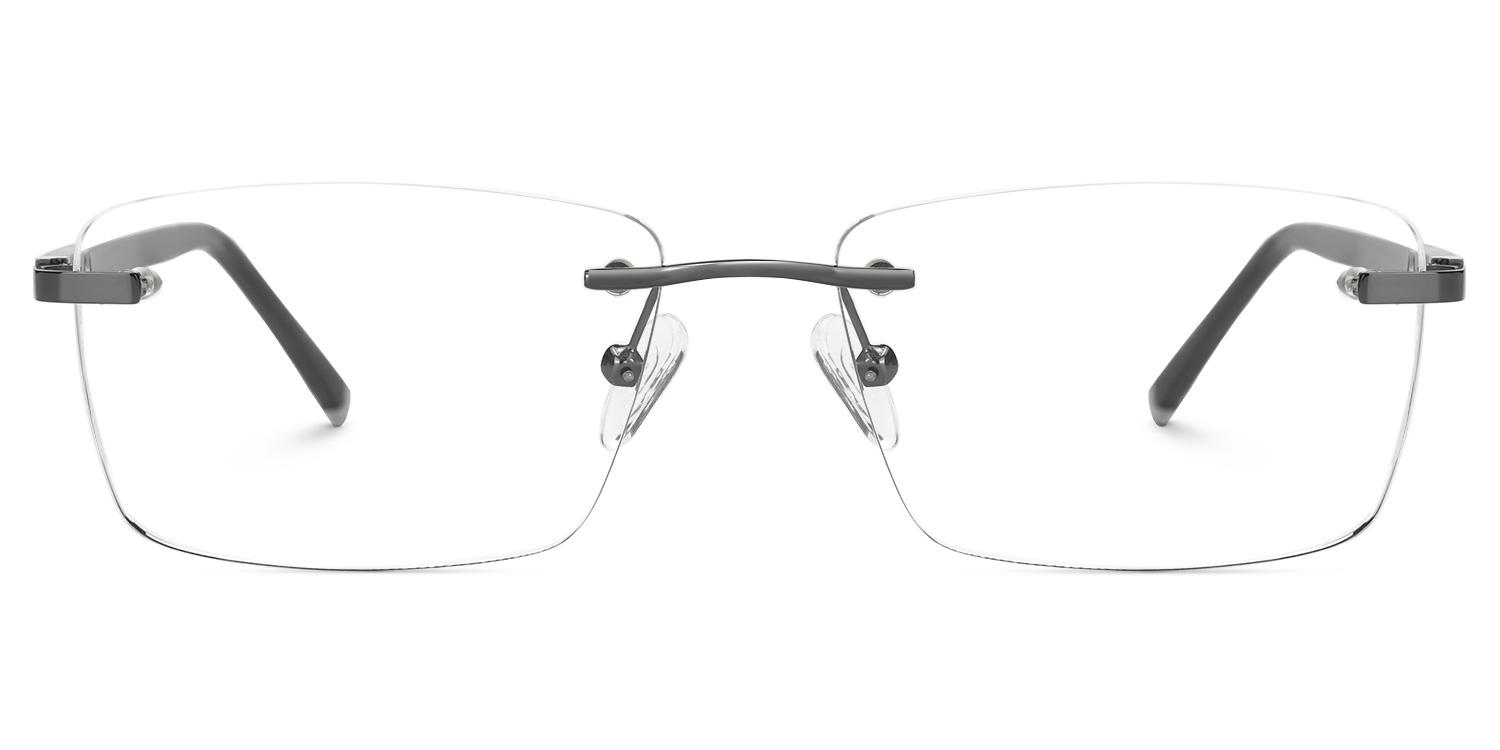 Rimless Kosar Glasses with titanium  for women and men -Zeelool Glasses0