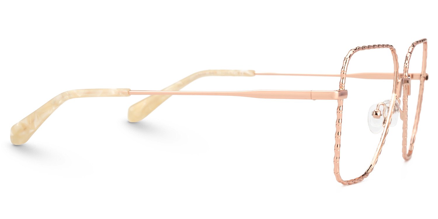 Alisandra Aviator Rose Gold Glasses2