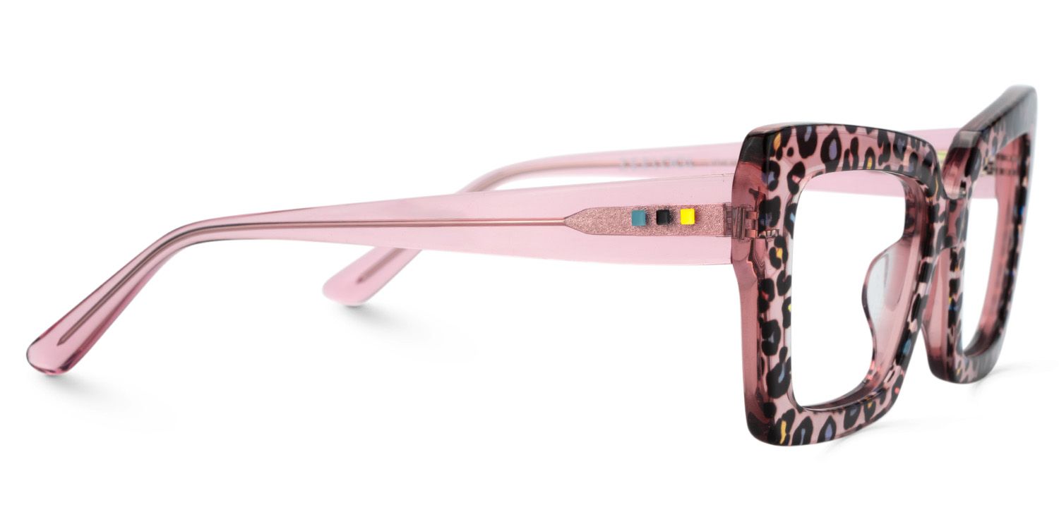 Tootie Eyeglasses in Butterfly Pink Leopard Frame | ZEELOOL UK3