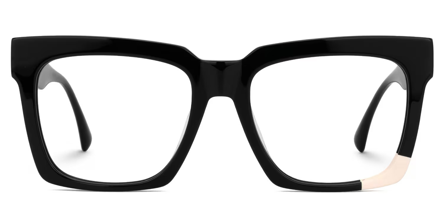 Barrios Square Black Glasses | ZEELOOL UK0