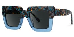 Brandon Square Blue Glasses1