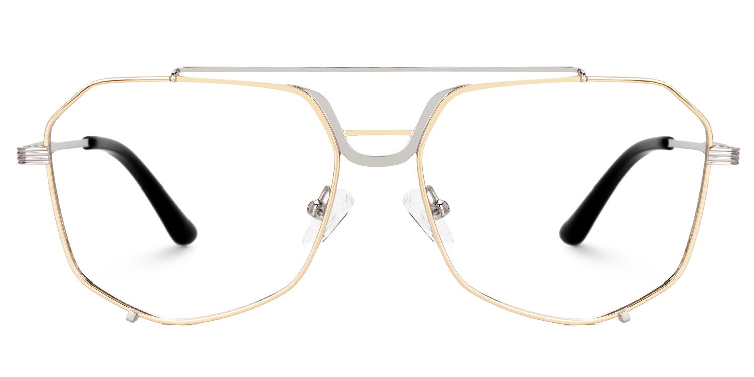 Beethoven Gold Aviator Prescription Glasses | ZEELOOL UK0
