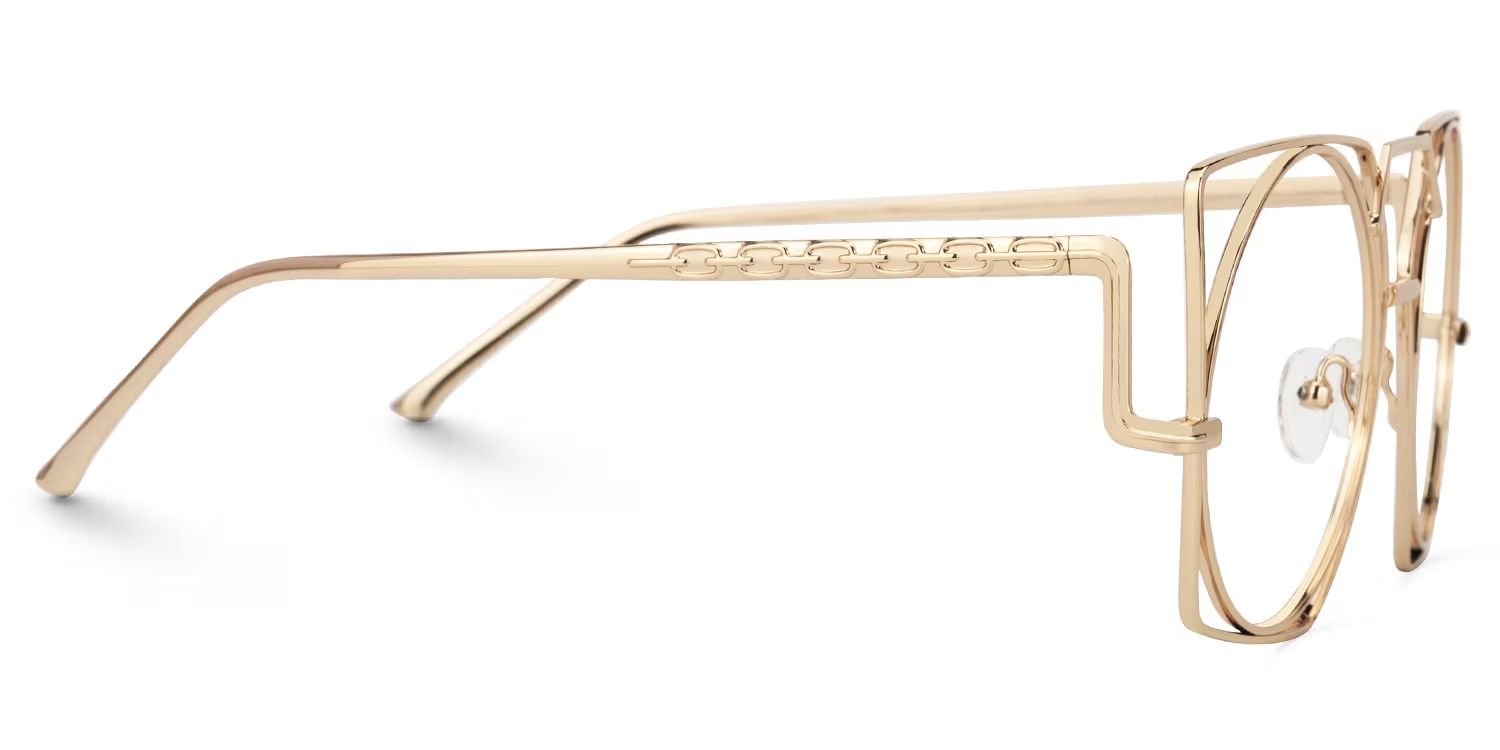 Ybarra Geometric Gold Glasses | ZEELOOL UK2