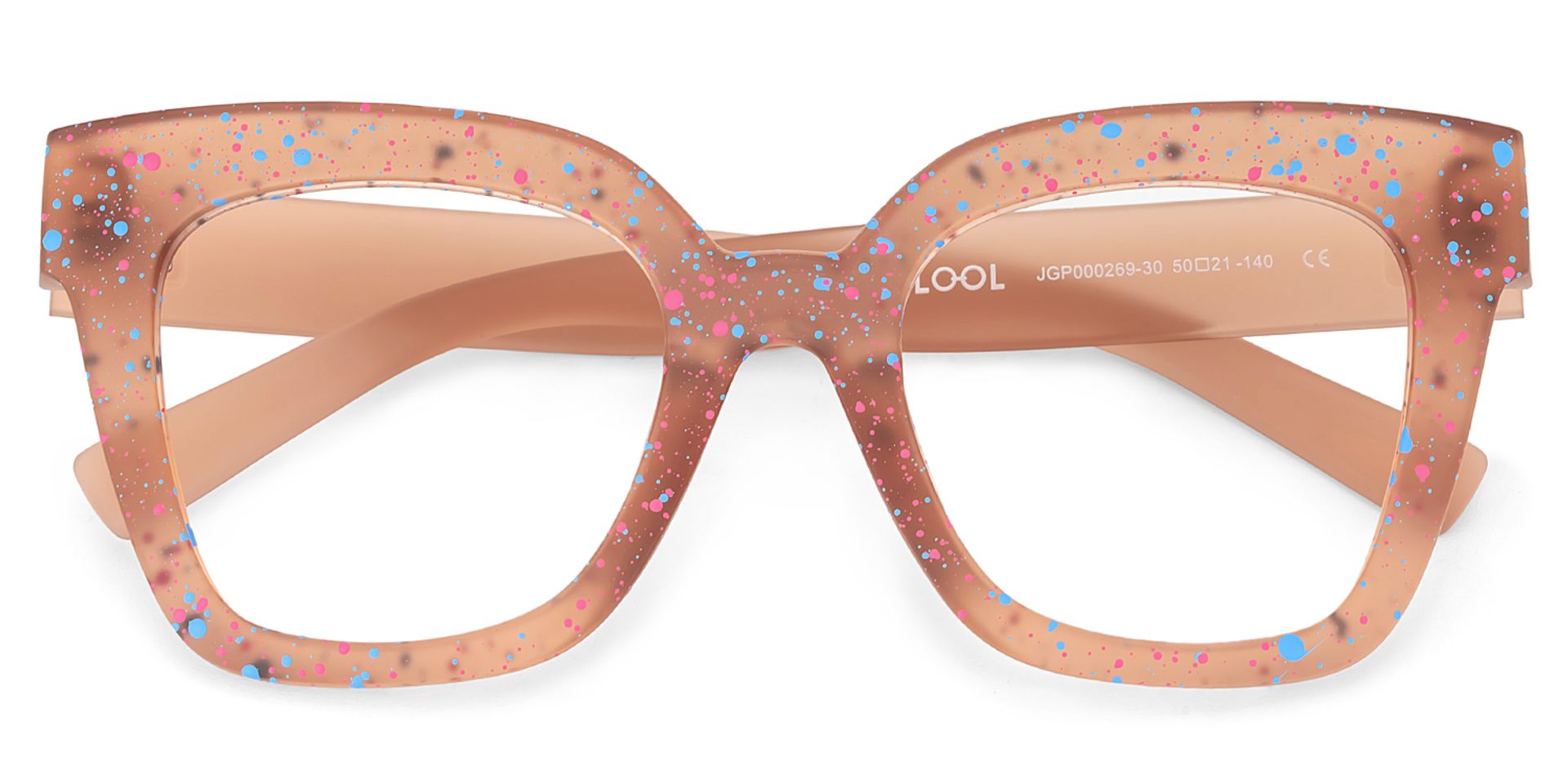 Malcolm Large Square Nerdy Glasses with Matte Brown2