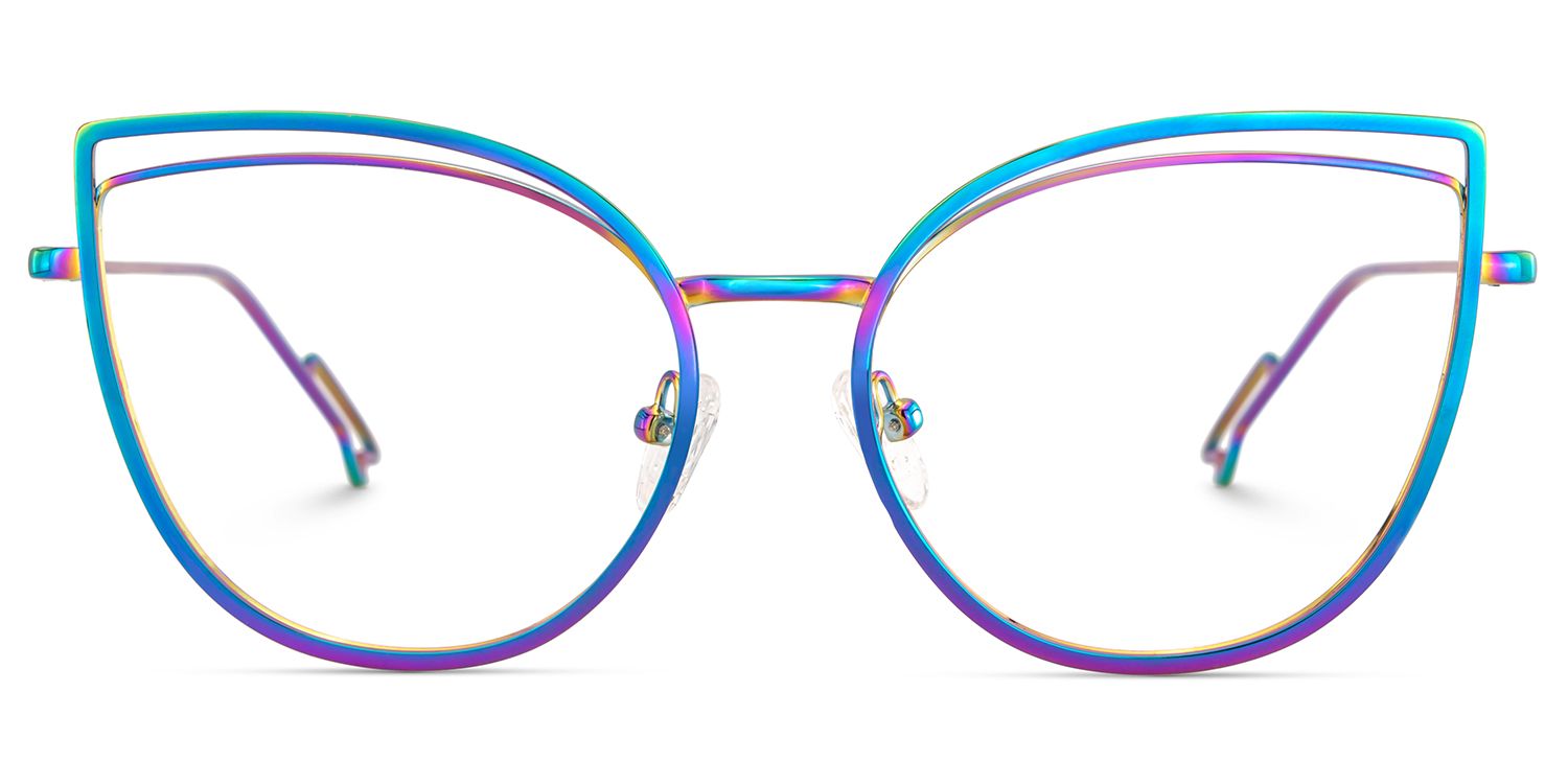 Spivey Cateye Metal Full Frame Eyeglasses | ZEELOOL UK1
