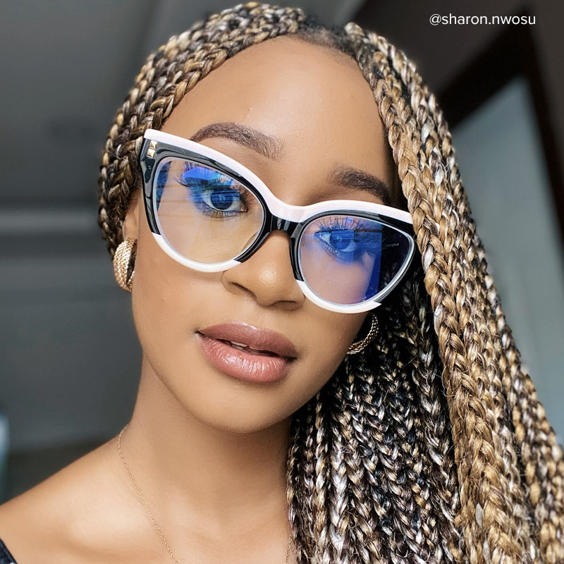 Cascata Cateye Black Glasses10