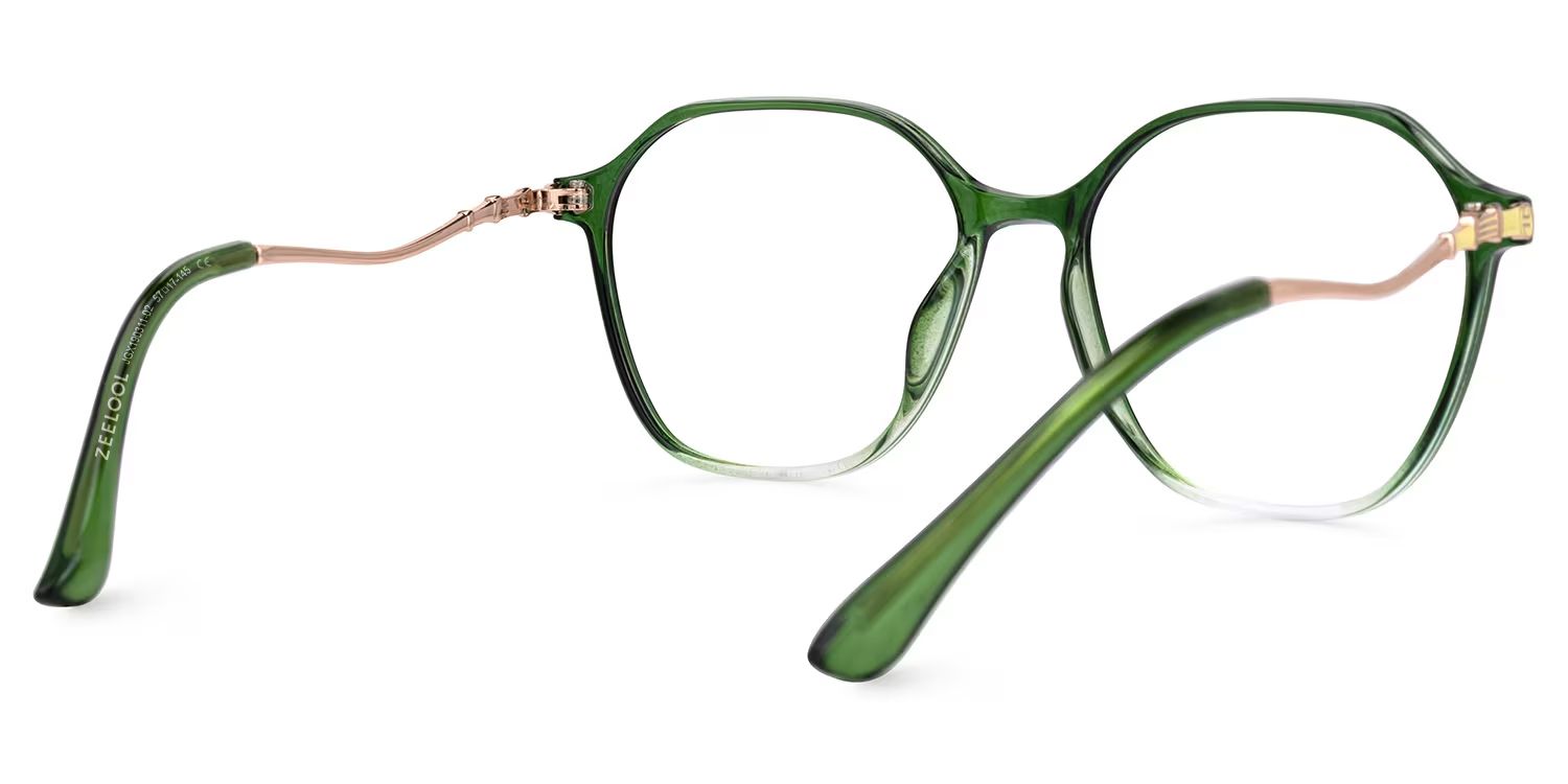 Lekesha Geometric Green Glasses3