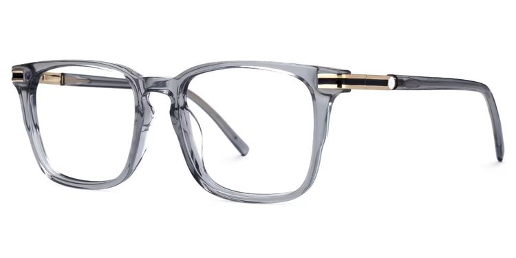 Kornelia Square Gray Glasses