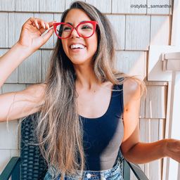 Jacqueline Cat Eye Red Glasses7