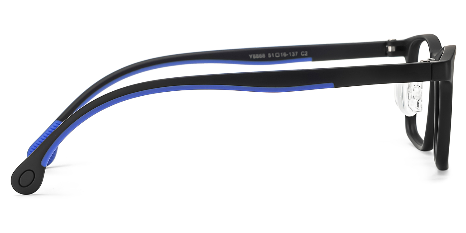 Sunny Rectangle Black Glasses3