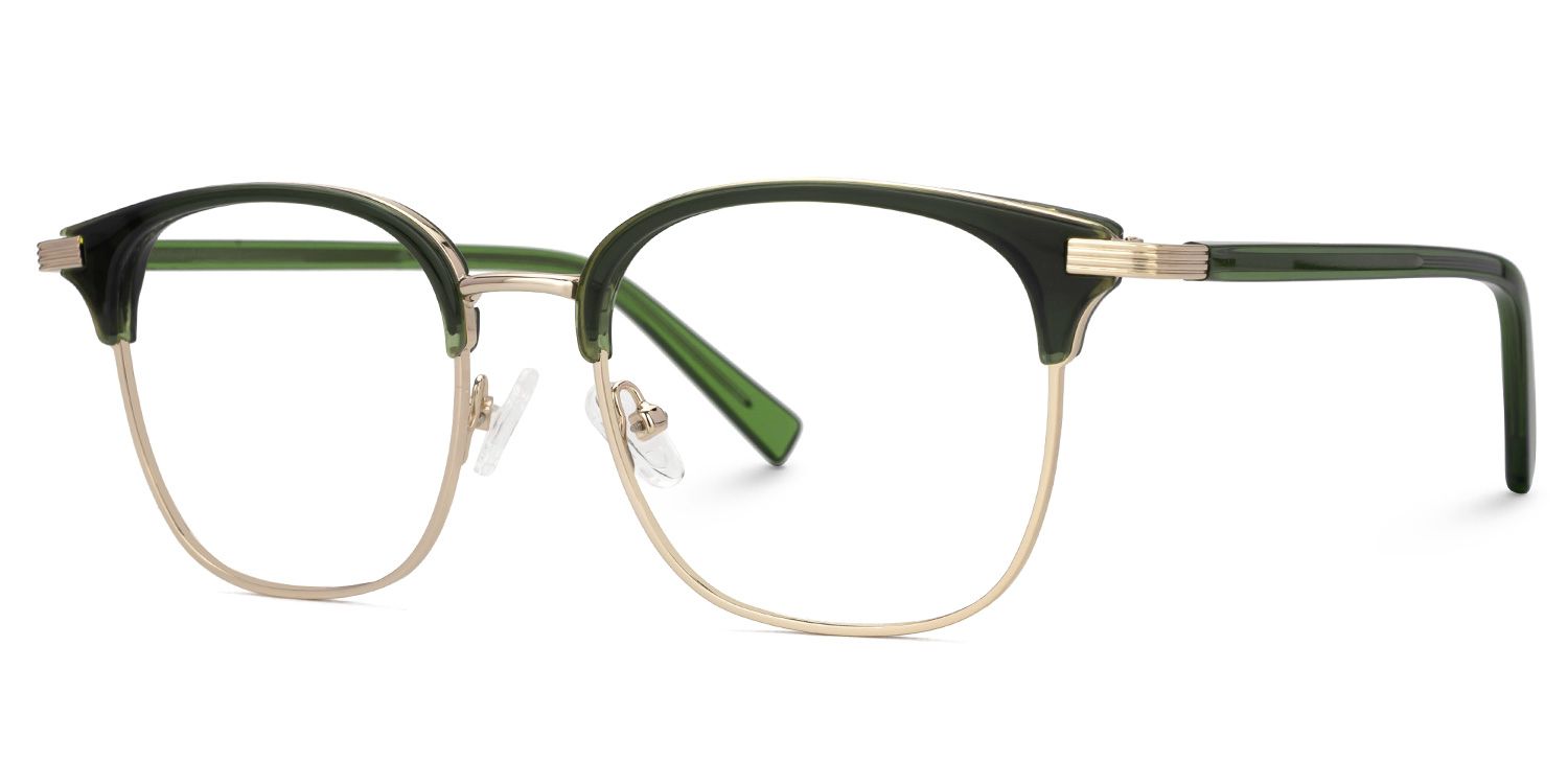 Alves Browline Green Color Frame Glasses for Men | ZEELOOL UK1