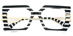 Poutine Square Black White Glasses1