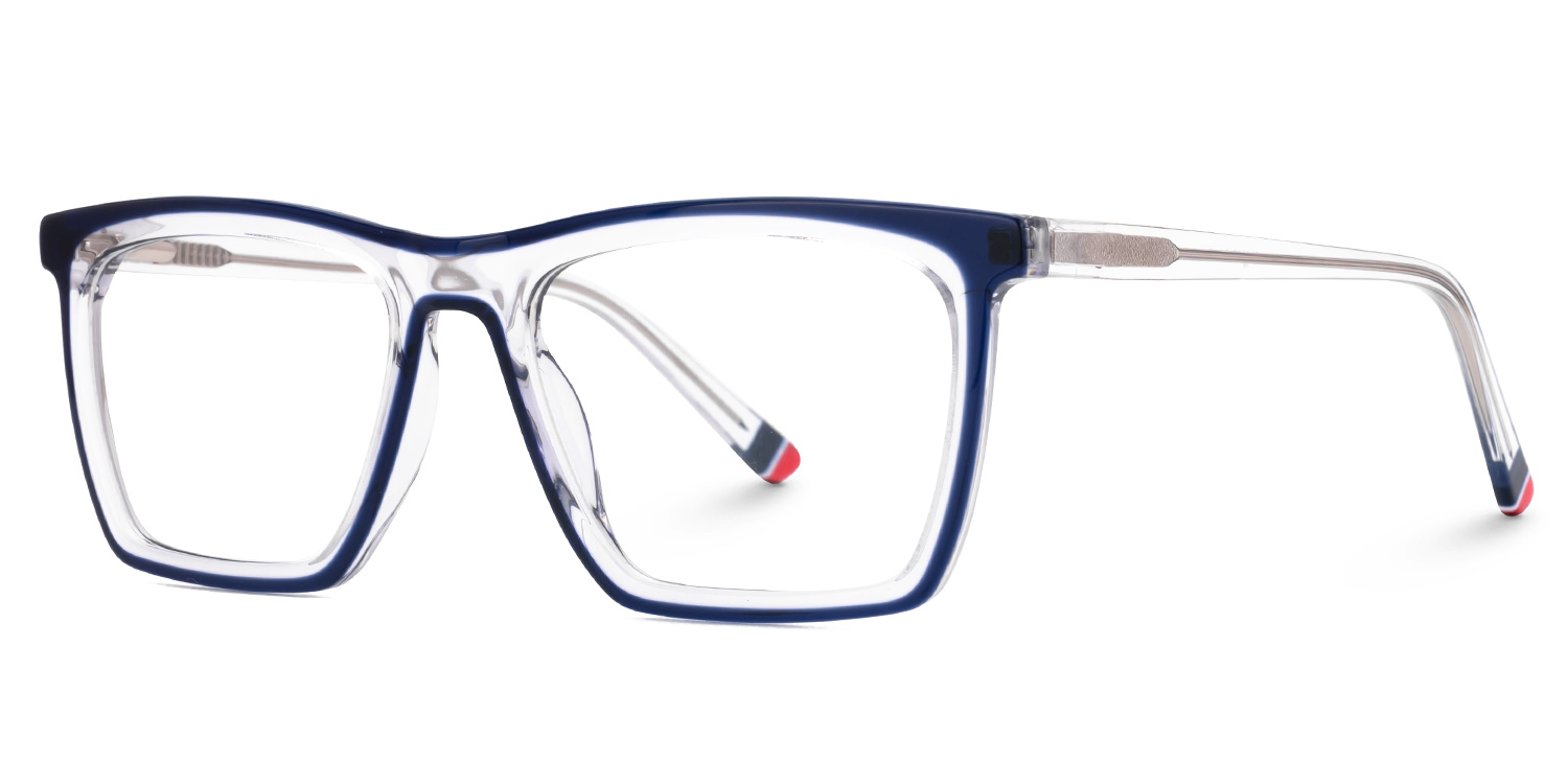 Marcia Rectangle Blue-Crystal Eyeglasses and Glasses Frames1