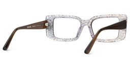 Gleam Rectangle Leopard Glasses5