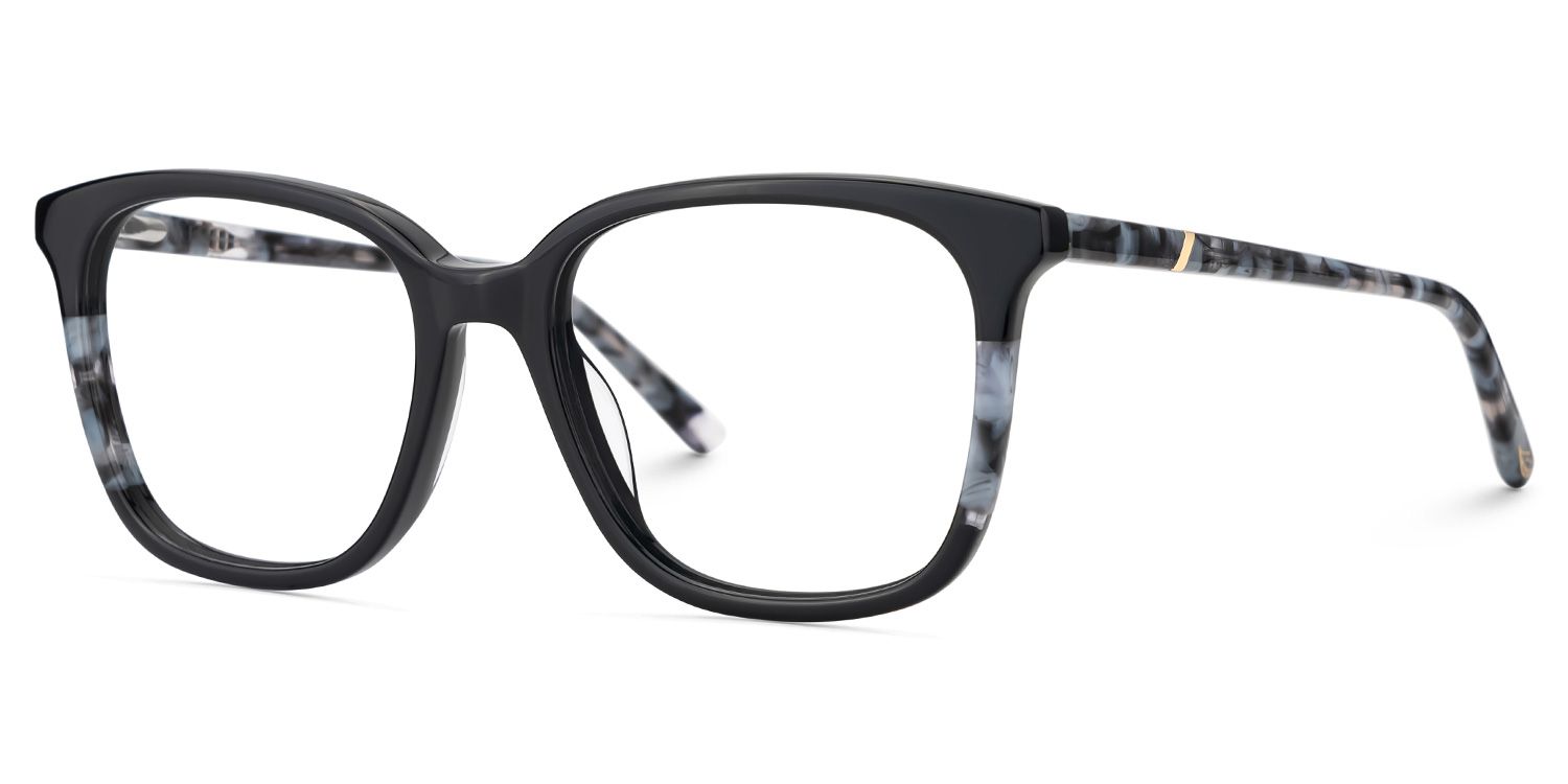 Finnley Acetate Black Frame Glasses with Square Shape | ZEELOOL UK3