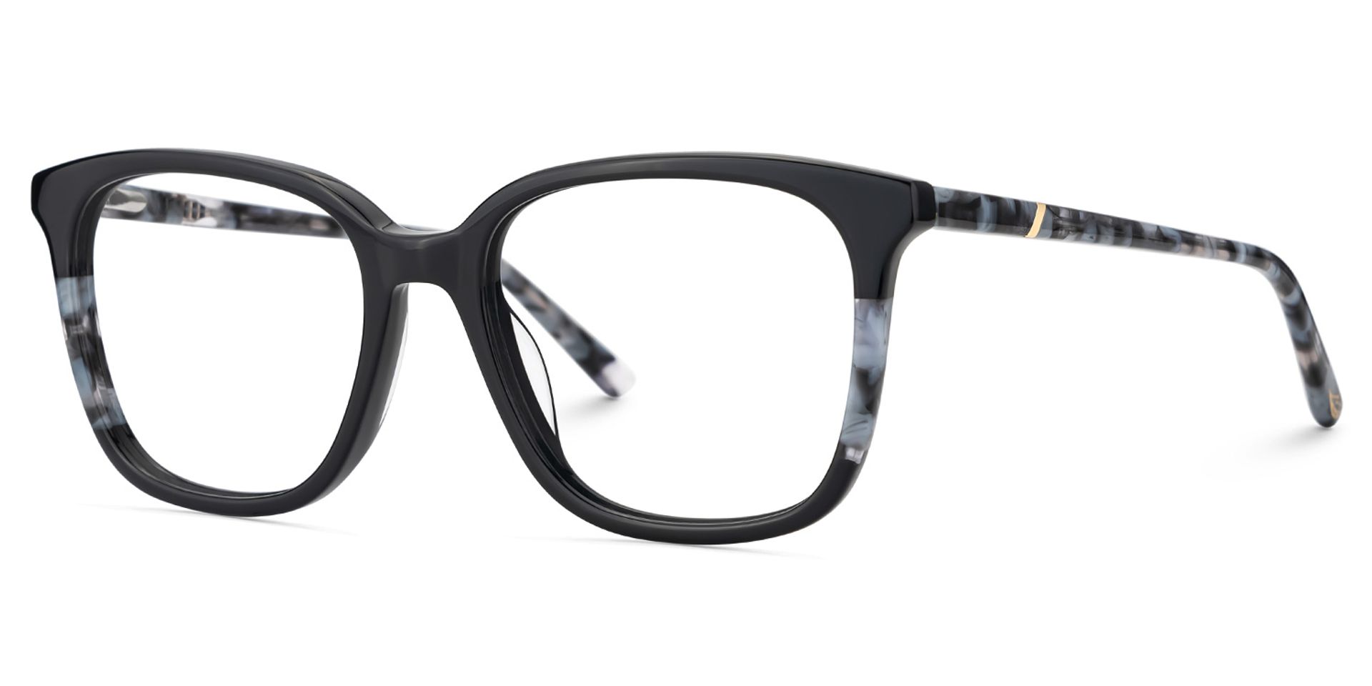 Finnley Acetate Black Frame Glasses with Square Shape | ZEELOOL UK3