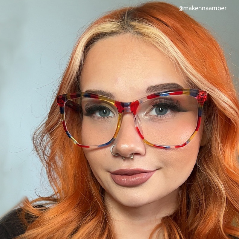 Libby Geometric Multicolor Glasses7