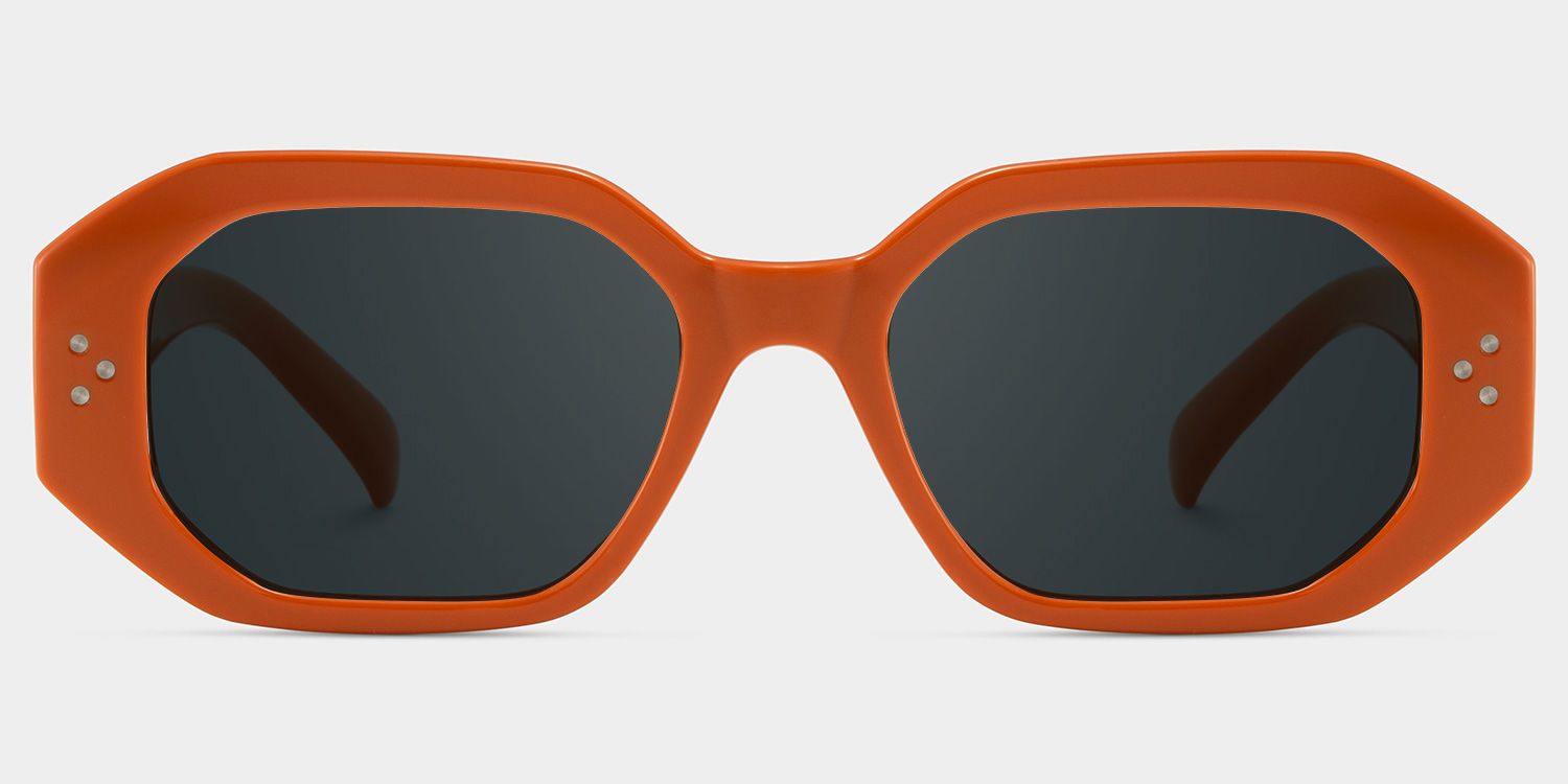 Soleil Tr90 Orange Rectangle Frame Sunglasses | ZEELOOL UK0