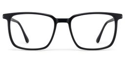 Aidan Rectangle Black Glasses2