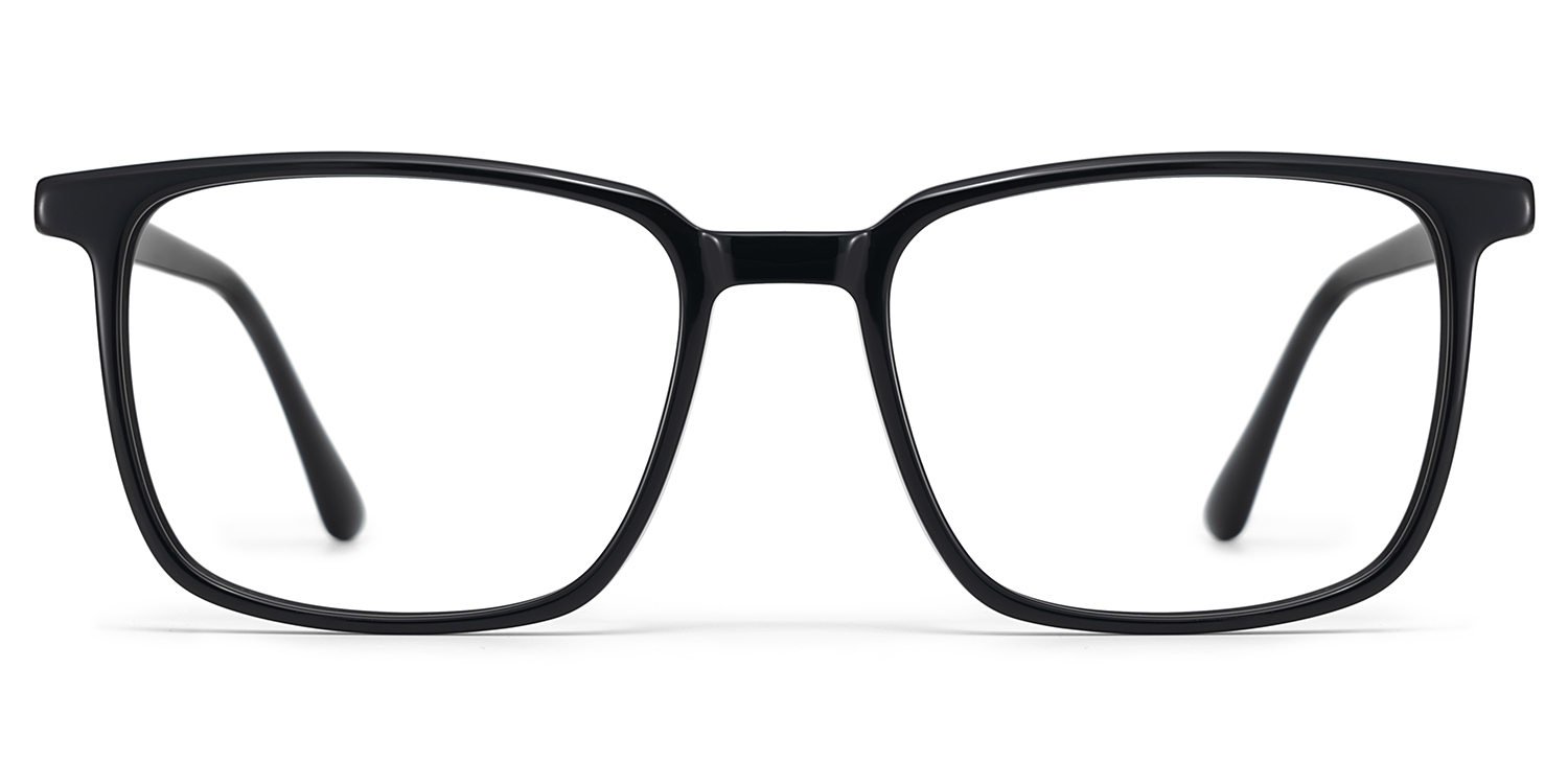 Aidan Rectangle Black Glasses1