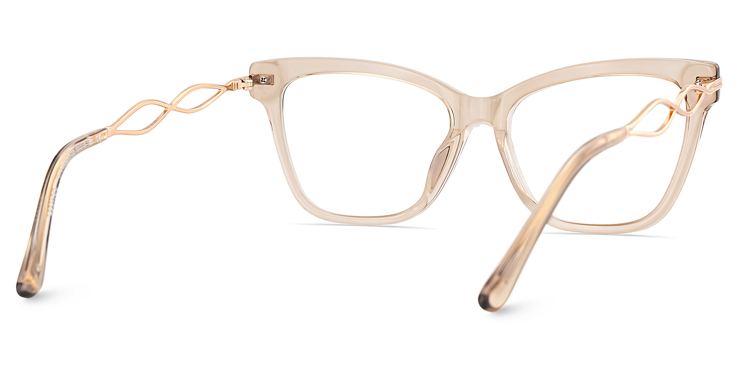 Mason Eyeglasses in Cat Eye Champagne Frame | ZEELOOL UK6