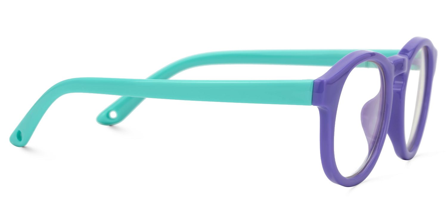 Gilgal Round Purple Frame Eyeglasses for Toddlers2